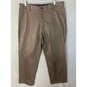 Dockers Classic Signature Khaki Flex Comfort Pants Men Sz 36x30 Brown Flat Front